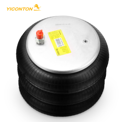 Triple Convoluted Rubber Air Spring สำหรับรถบรรทุกพ่วง AS-00019-F Firestone W01-358-7994 Contitech FT330-29546