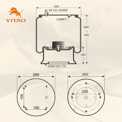 1V 9781 ลายอากาศรถบรรทุก, เหมาะสําหรับ Firestone W01-358-9781/Contitech 910S-16A382