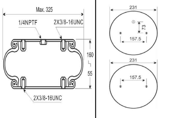 Firestone Single Convoluted Air Spring